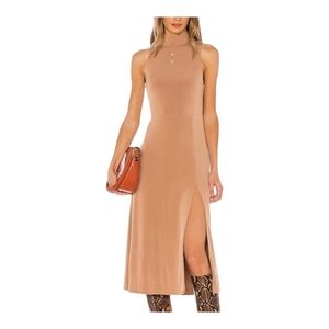 Song Of Style Marilyn Midi Dress in Rosewood Brown Size Small